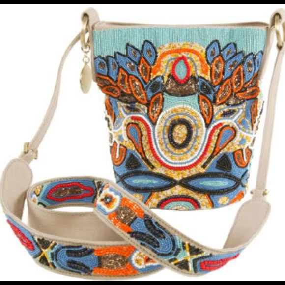 Stella McCartney Handbags - RARE Stella Mccartney Tribal Beaded canvas bucket